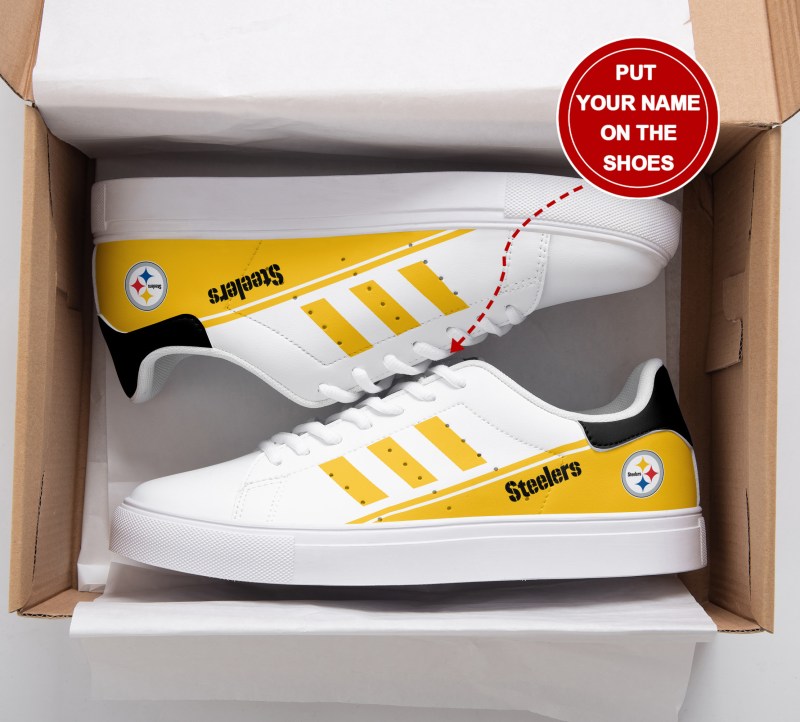 Pittsburgh Steelers Custom Sneakers Side View