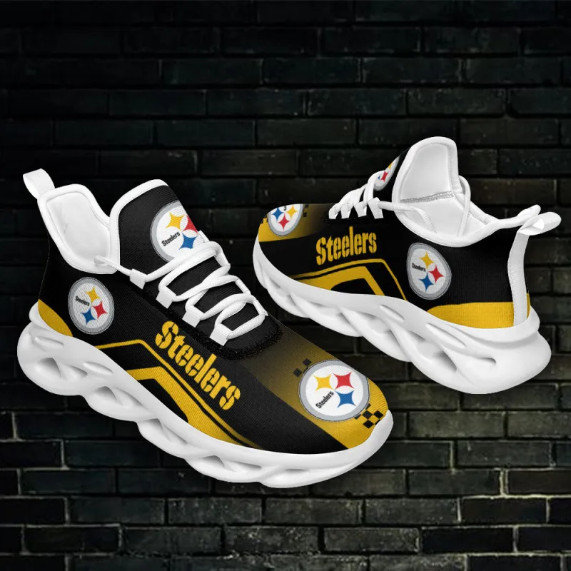 Pittsburgh Steelers Yezy Running Sneakers Top View