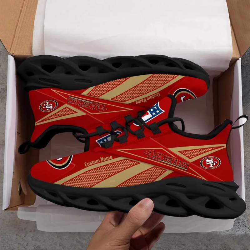 San Francisco 49ers Personalized Yezy Running Sneakers