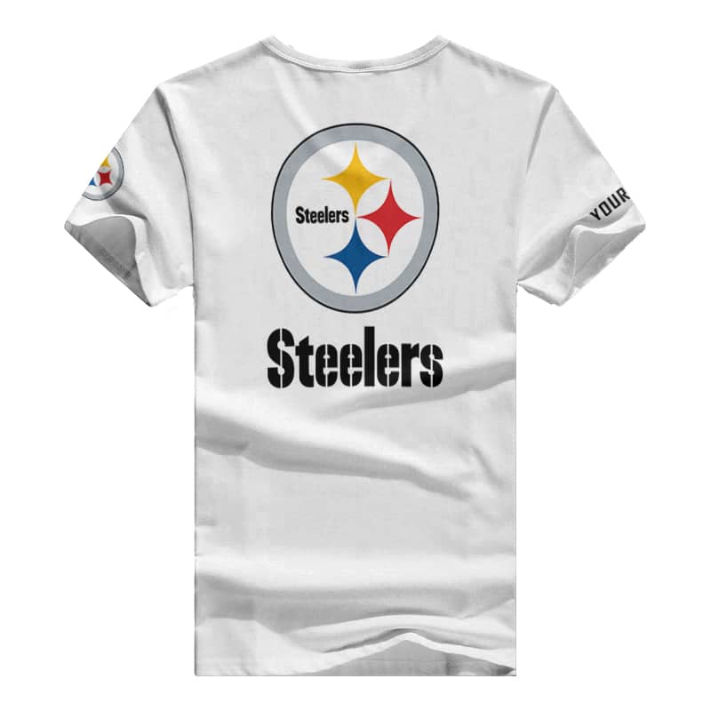 Pittsburgh Steelers V-neck T-shirt Image 3