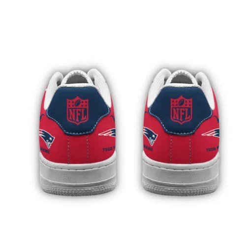 New England Patriots AF1 Shoes Back View