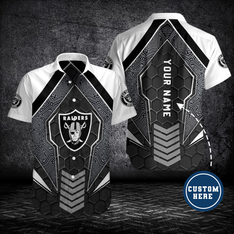 Sizing Chart for Las Vegas Raiders Personalized Button Shirt