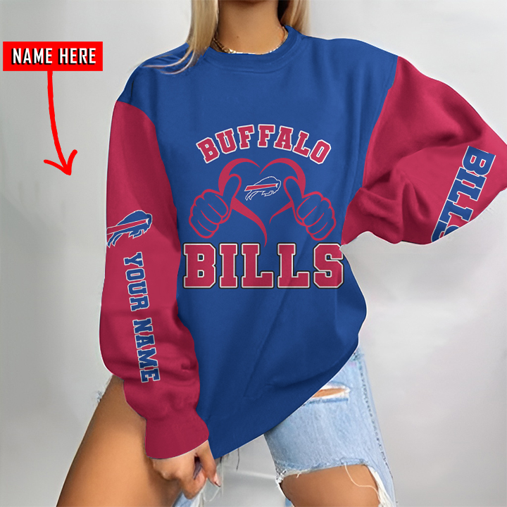 Buffalo Bills Personalized Round Neck Sweatshirt