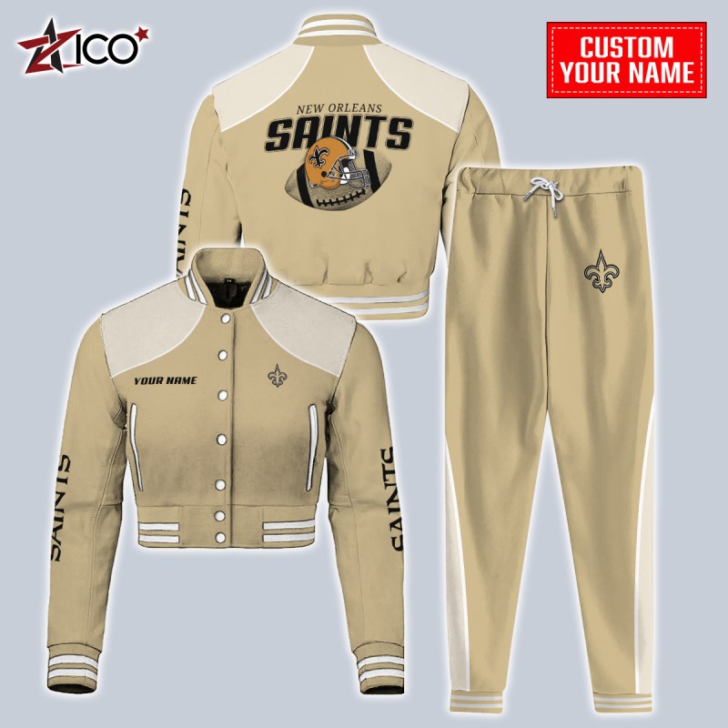 Combo Crop Varsity Jacket Full View