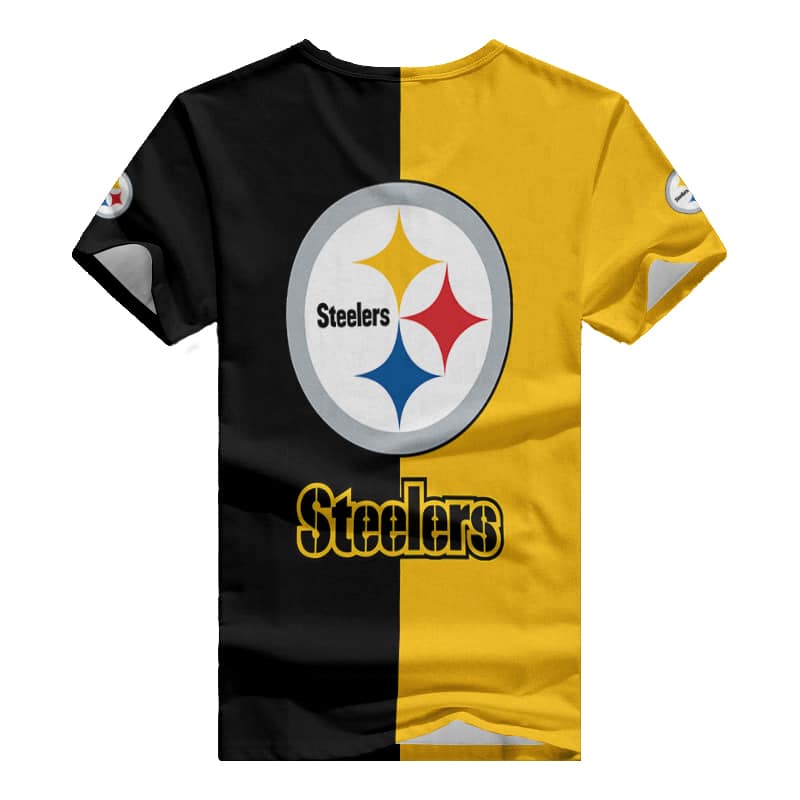 Pittsburgh Steelers V-neck Women T-shirt on Model