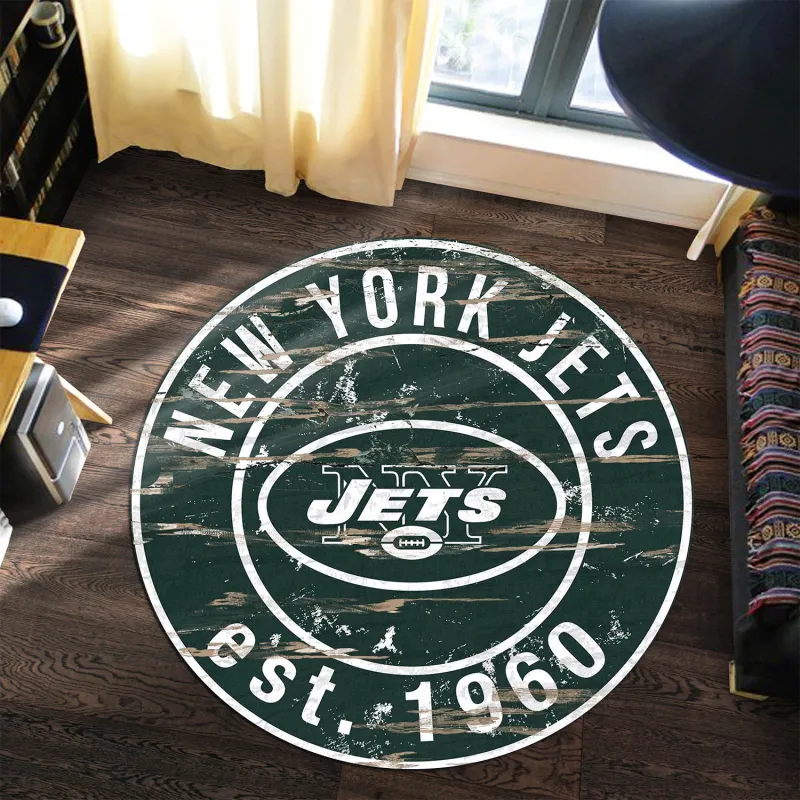New York Jets Round Rug Image 2