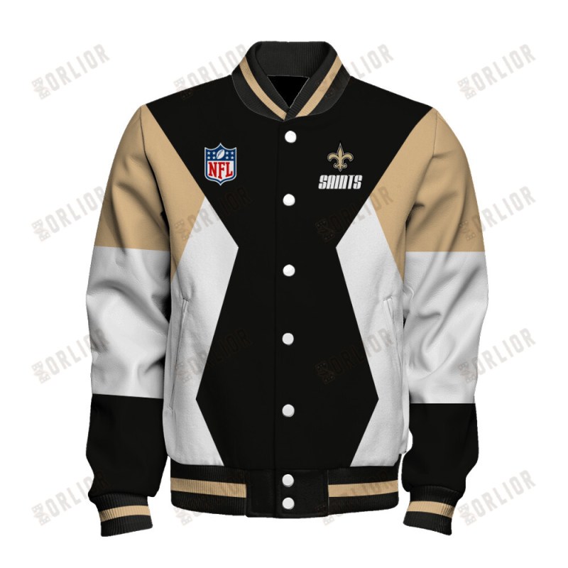 New Orleans Saints Varsity Jacket Image 2
