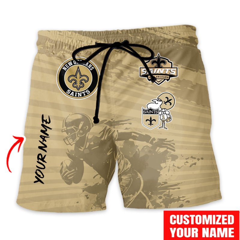 New Orleans Saints Hawaiian Shirt and Shorts