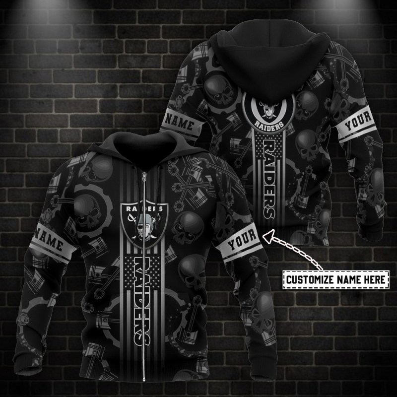 Las Vegas Raiders Personalized Hoodie Design