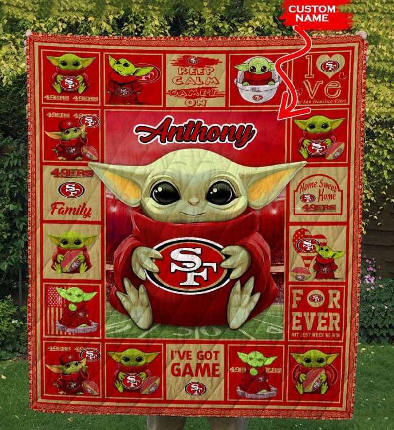 San Francisco 49ers Personalized Quilt 2