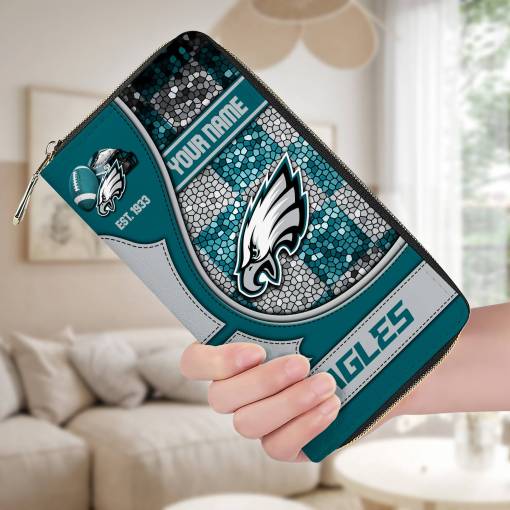 Philadelphia Eagles Women's Zip Around Wallet