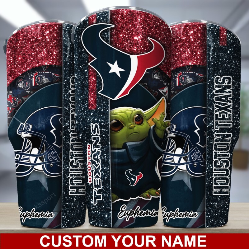 Houston Texans Personalized Tumbler Image 1