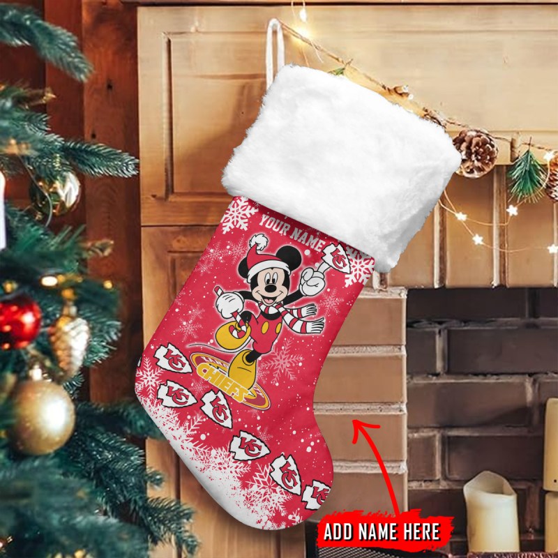 Kansas City Chiefs Personalized Holiday Socks