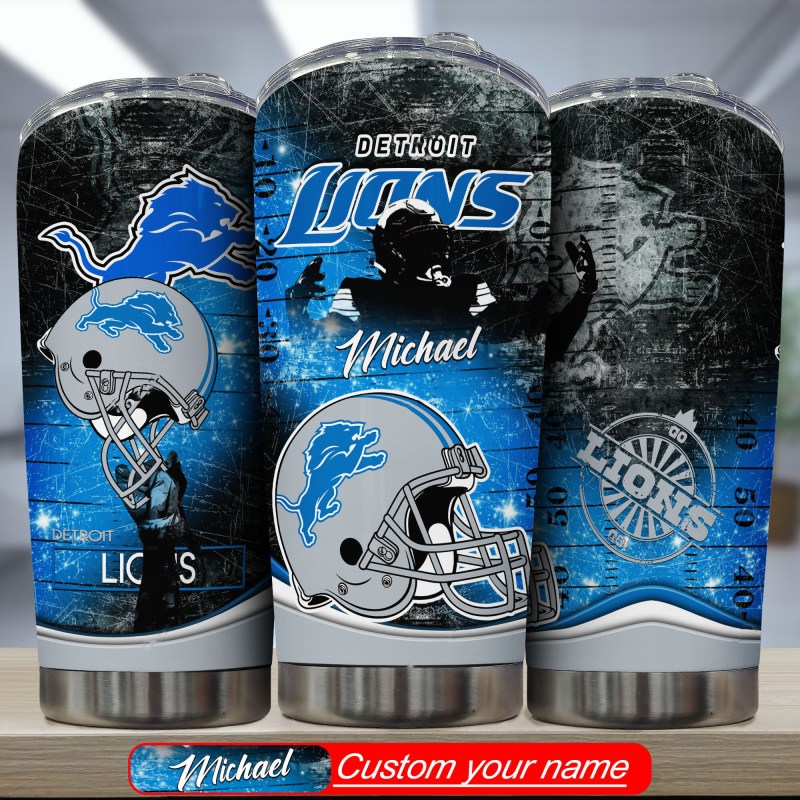 Detroit Lions Personalized Tumbler