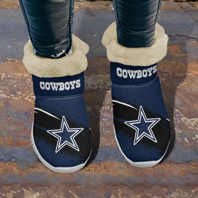 Dallas Cowboys Comfy Winter Snow Boots Image 10