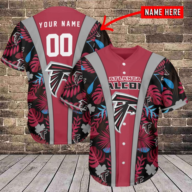 Atlanta Falcons Personalized Baseball Jersey