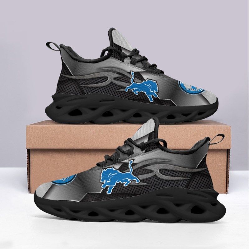 Detroit Lions Yeezy Running Sneakers - Side View