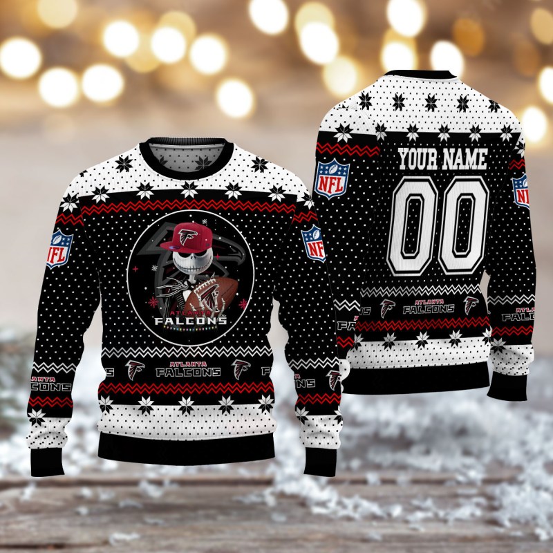 Atlanta Falcons Personalized Woolen Sweater