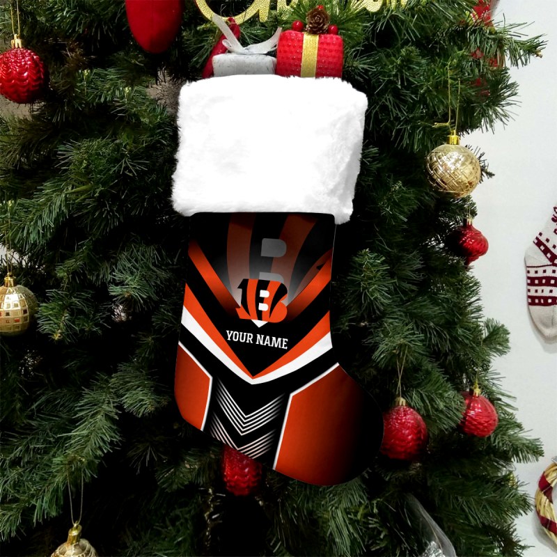 Cincinnati Bengals Personalized Christmas Socks