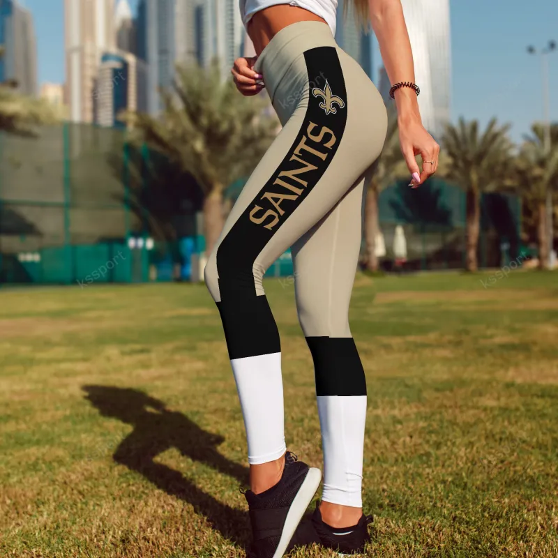 New Orleans Saints Leggings Back View