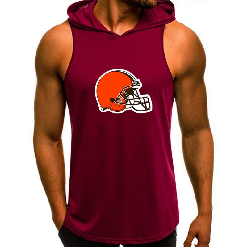 Cleveland Browns Man Gym-Sport Hoodie Vest - Perfect for Game Day