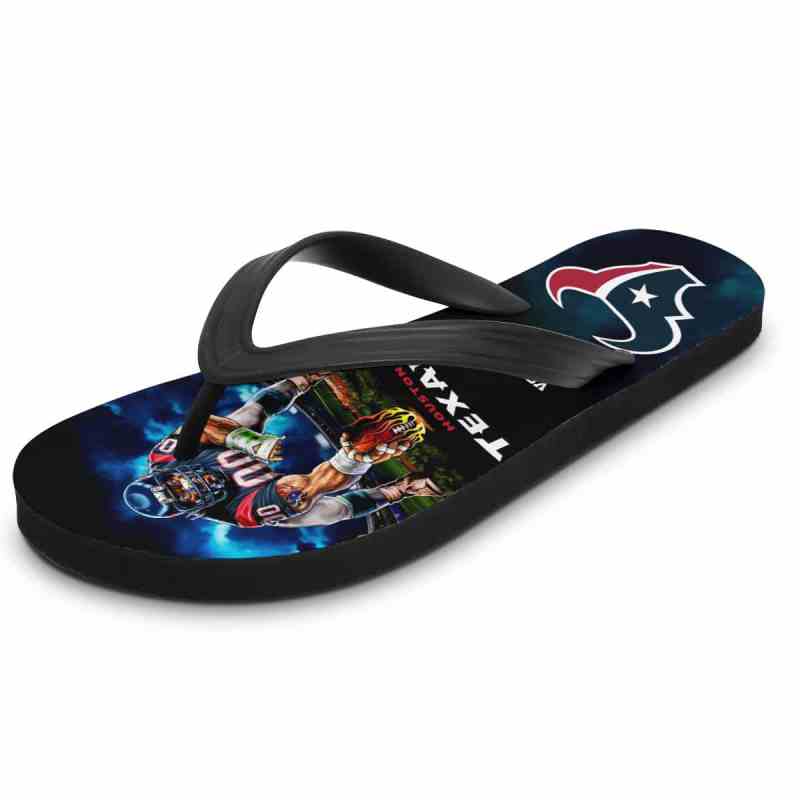 Houston Texans Personalized Summer Flip Flop Image 2