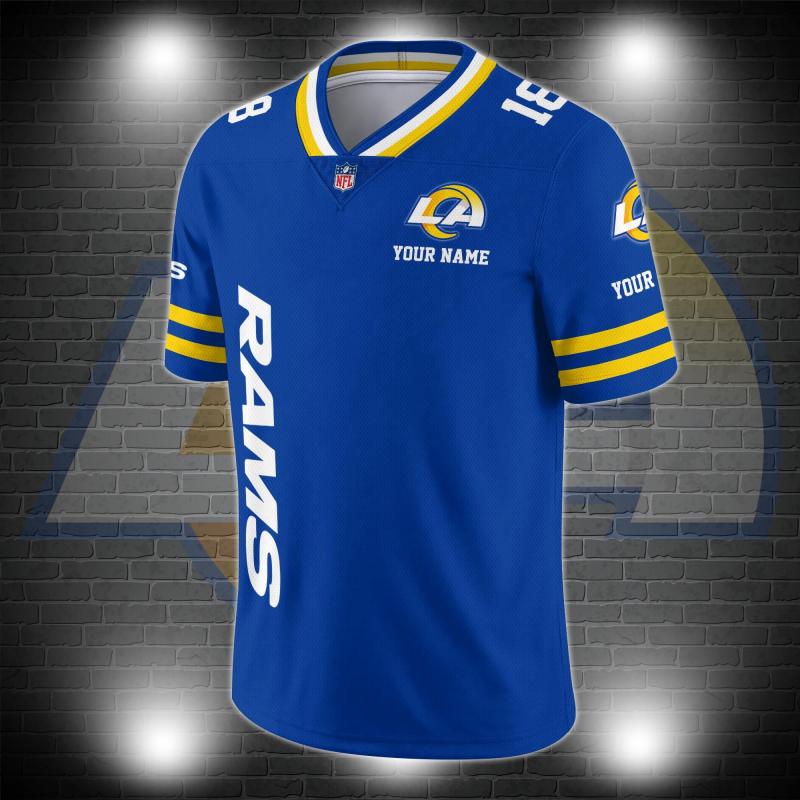 Los Angeles Chargers Personalized V-neck Football Jersey