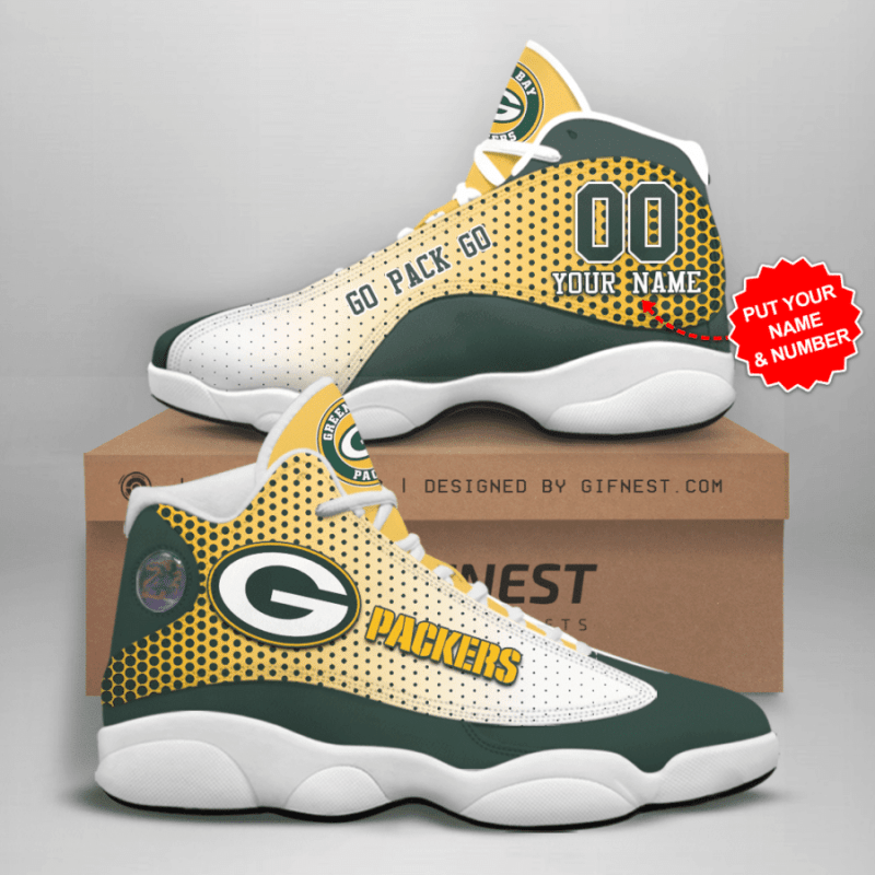 Green Bay Packers Personalized AJD13 Sneakers