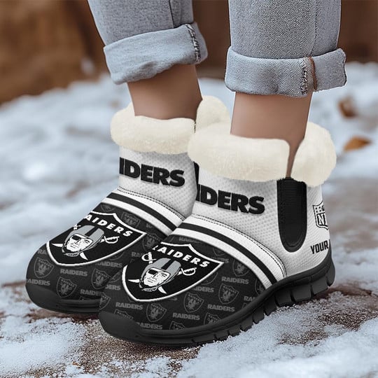 Las Vegas Raiders Comfy Winter Snow Boots