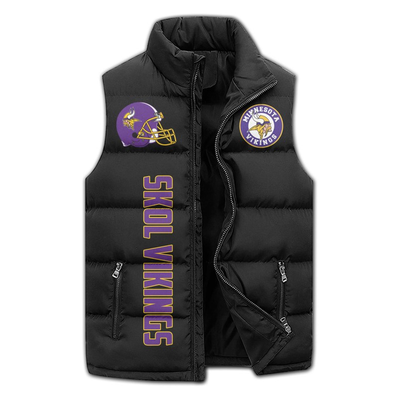 Minnesota Vikings Premium Sleeveless Puffer Jacket