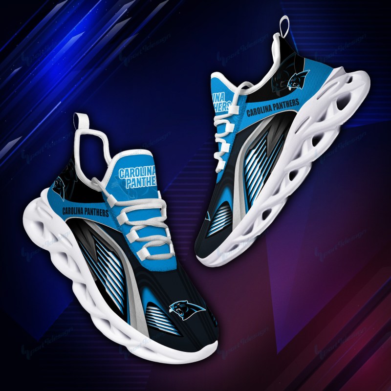Carolina Panthers Yezy Running Sneakers
