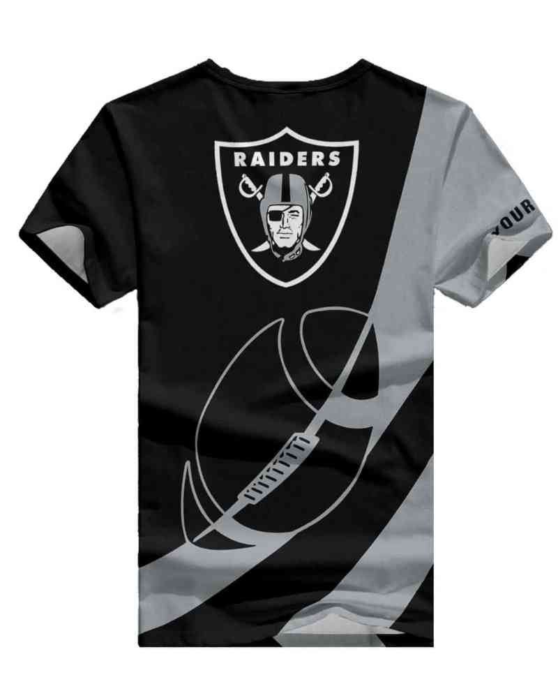 Las Vegas Raiders V-neck T-shirt back view
