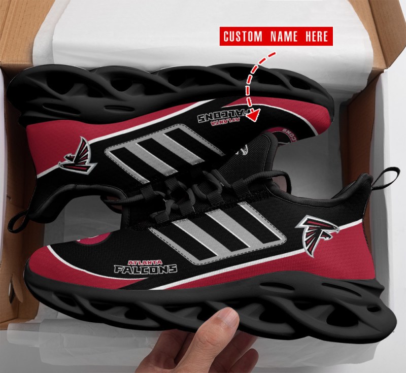 Atlanta Falcons Personalized Yezy Sneakers Top View