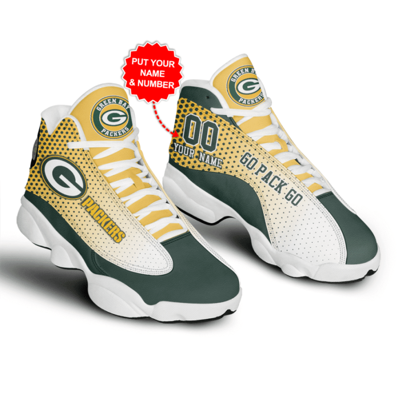 Green Bay Packers Personalized AJD13 Sneakers