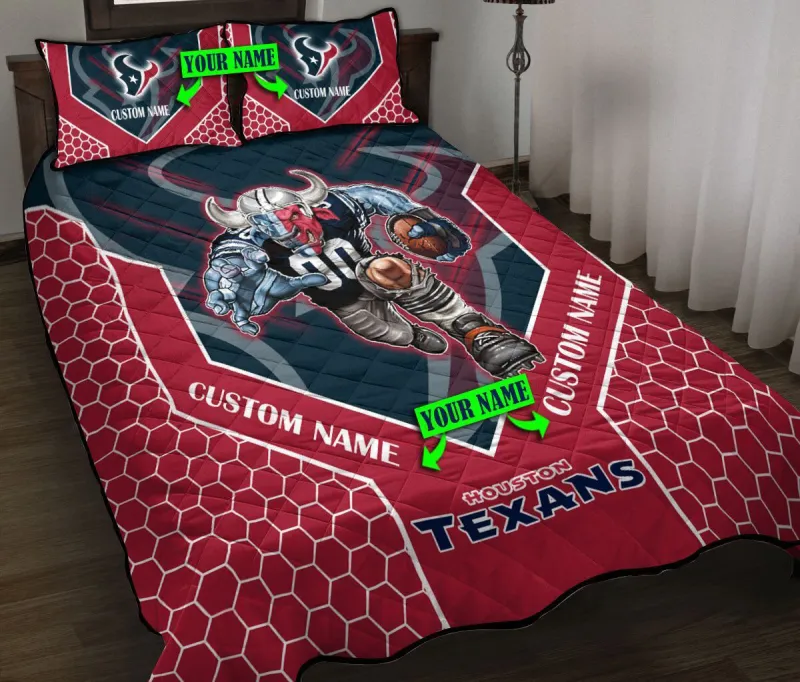 Houston Texans Personalized Quilt Set