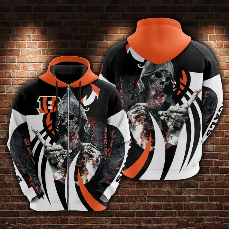 Cincinnati Bengals Hoodie Back View