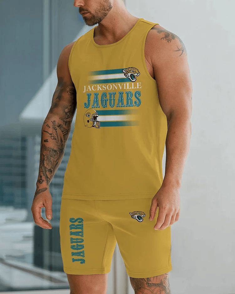 Jacksonville Jaguars Summer Men's Tank Top and Shorts Set