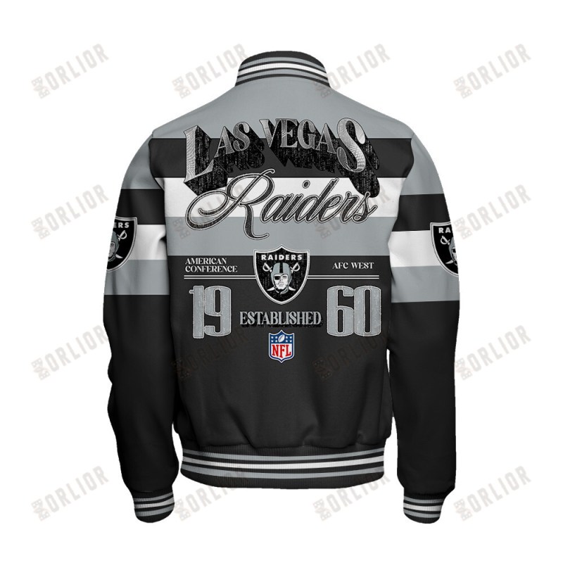 Las Vegas Raiders Varsity Jacket Details