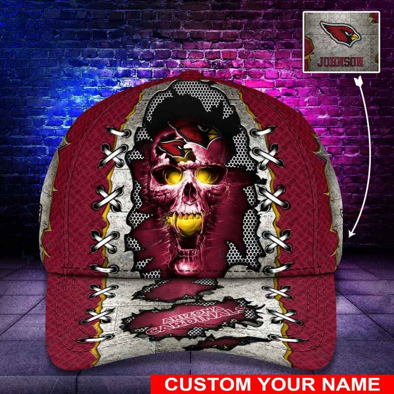 Arizona Cardinals Personalized Classic Cap Side View