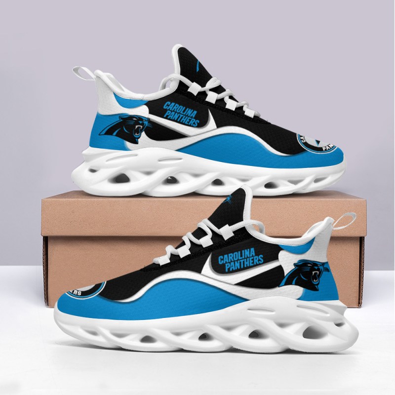 Carolina Panthers Yezy Running Sneakers BB369 8 Carolina Panthers Yezy Running Sneakers
