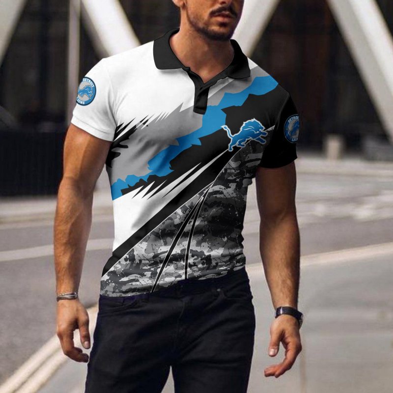 Detroit Lions Polo T-shirt