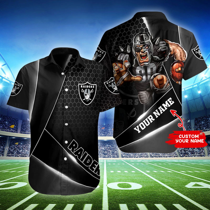 Sizing Chart for Las Vegas Raiders Button Shirt