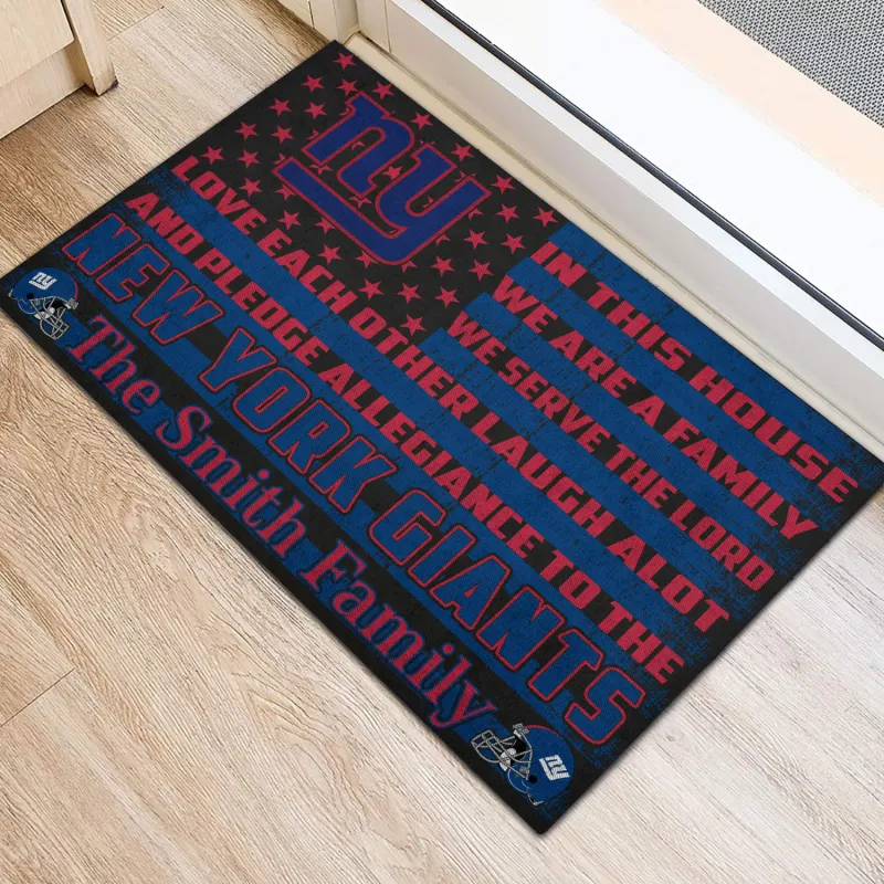 New York Giants Personalized Doormat Image 2