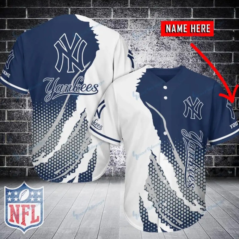 New York Yankees Personalized Baseball Jersey
