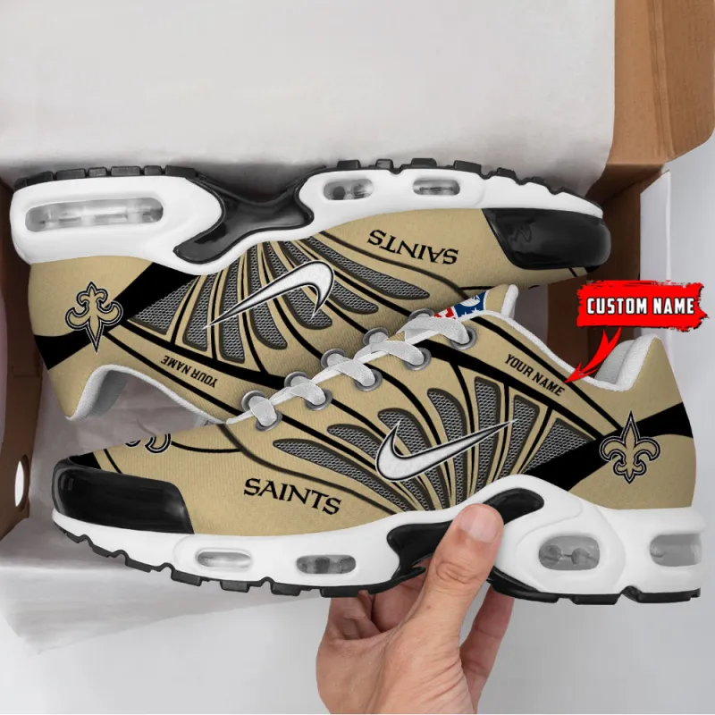 New Orleans Saints Personalized T-N Youth Sneakers Image 2