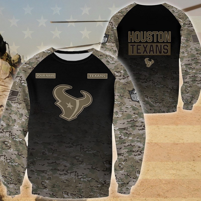 Houston Texans Personalized All Over Printed Ugly Christmas Sweater