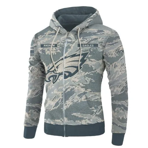 Eagles Personalized Sweater Detail