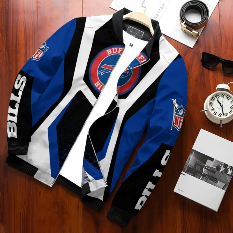 Buffalo Bills Bomber Jacket Front View
