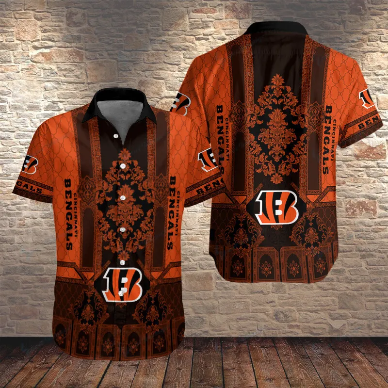 Cincinnati Bengals Button Shirt Sizing Chart