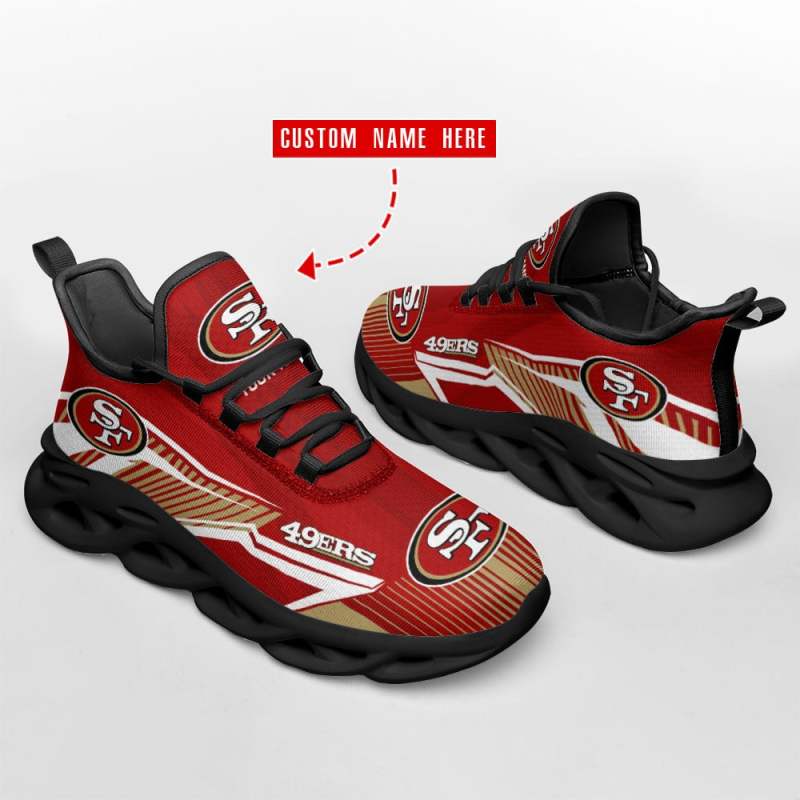 San Francisco 49ers Personalized Yeezy Running Sneakers
